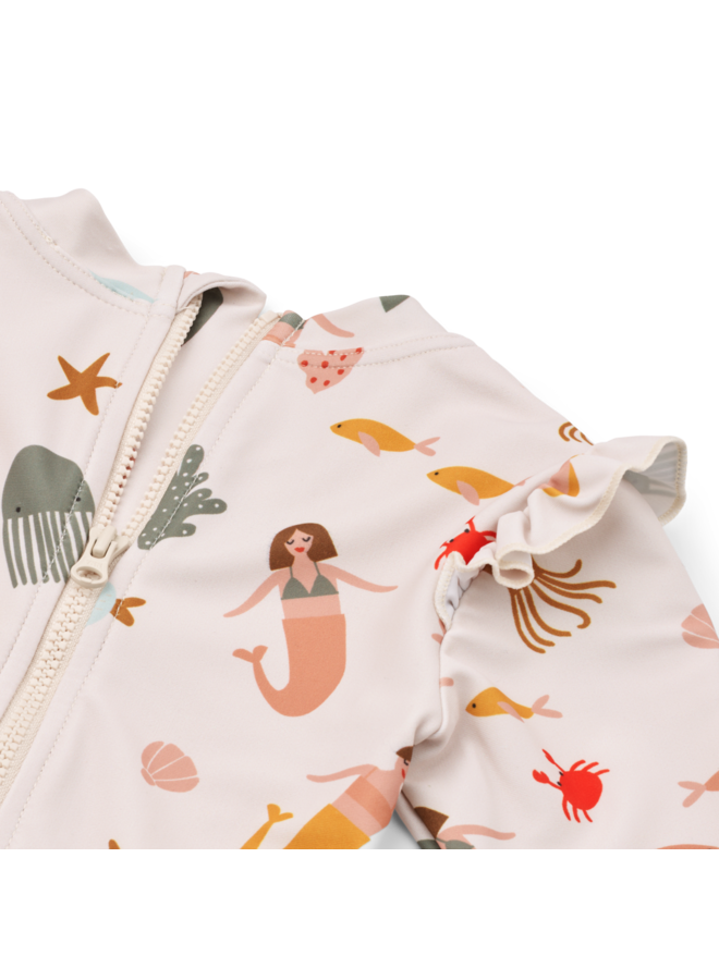 Sille Baby Swimsuit - Mermaids/Sandy - Liewood