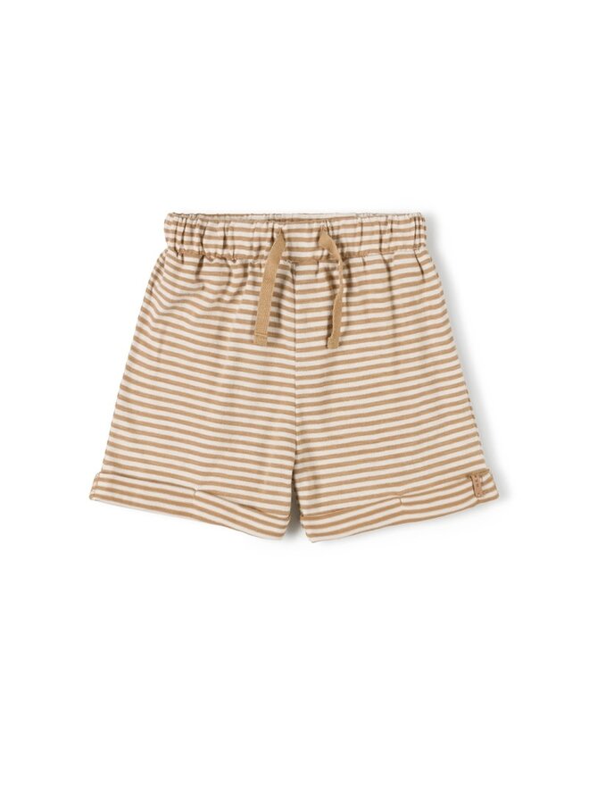 Lace Short - Caramel Stripe - Nixnut