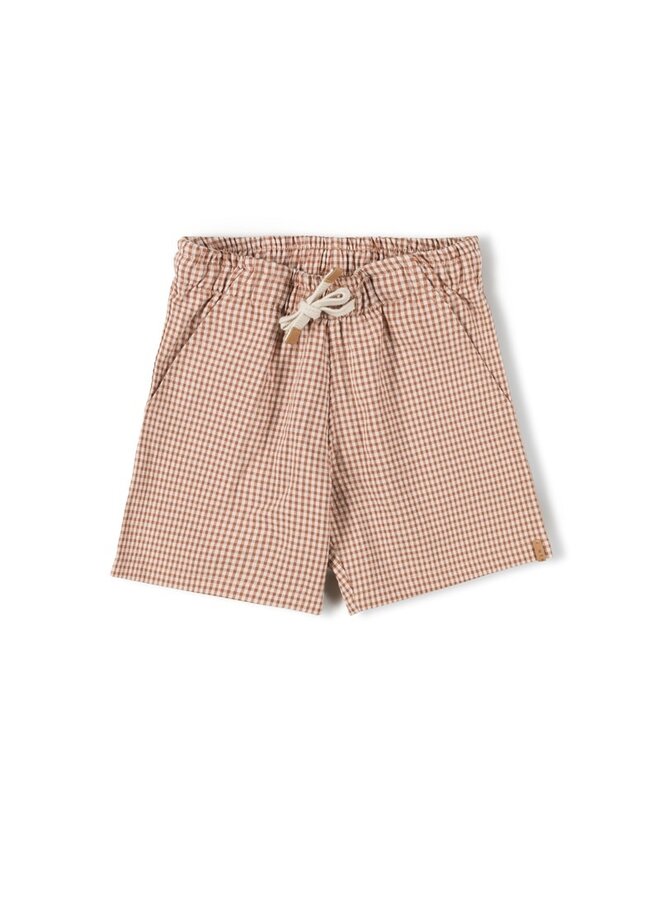 Bunk Short - Caramel Checkered - Nixnut