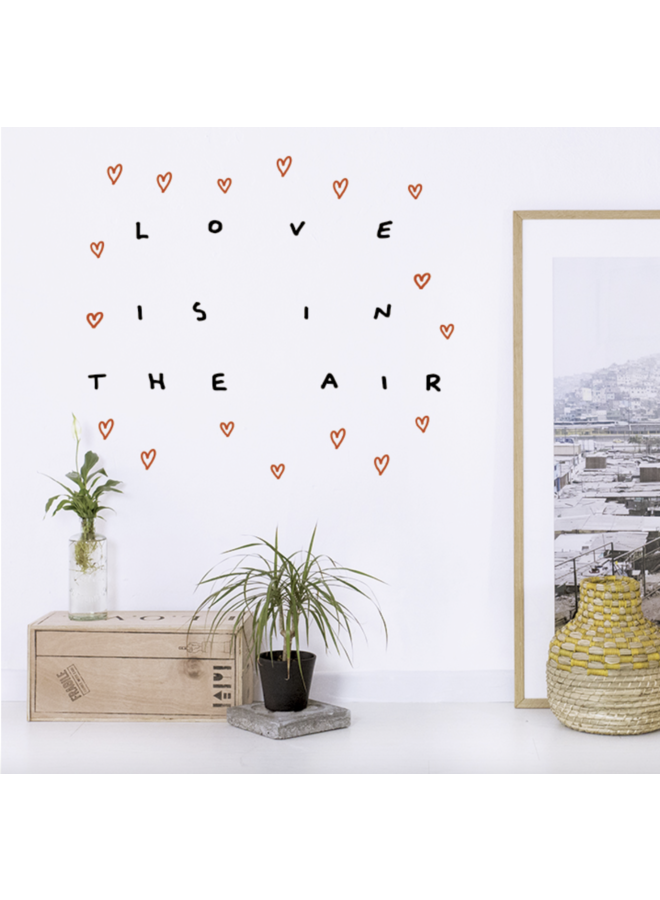 Muursticker Love is in the air XL - Chispum