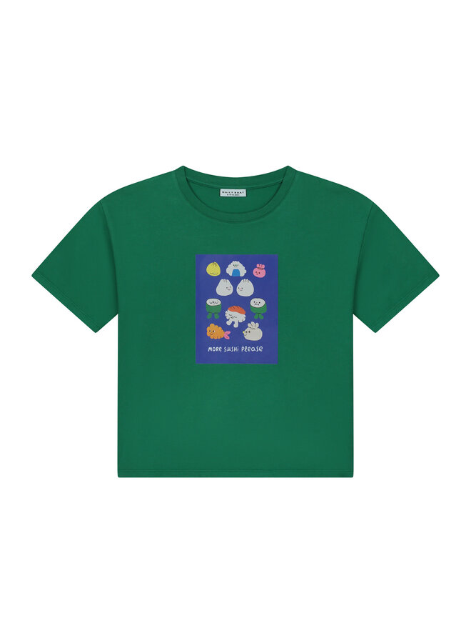 More Sushi Please T-Shirt - Summer Green - Daily Brat