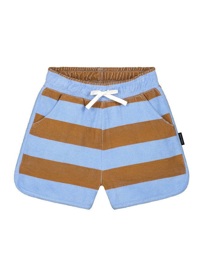 Striped Towel Shorts - Serenity Blue - Daily Brat