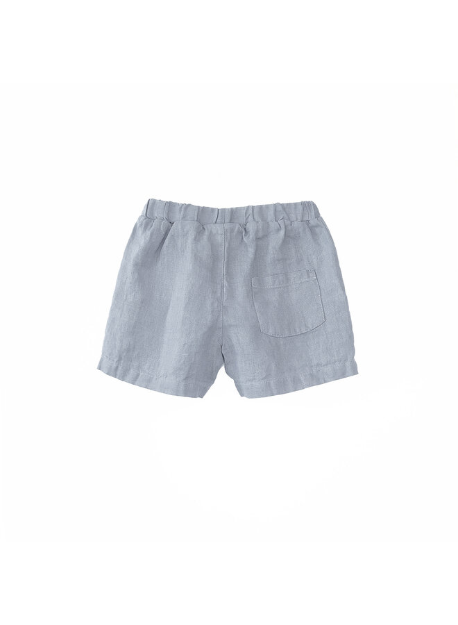 Linen Shorts - Sea - Play Up Junior