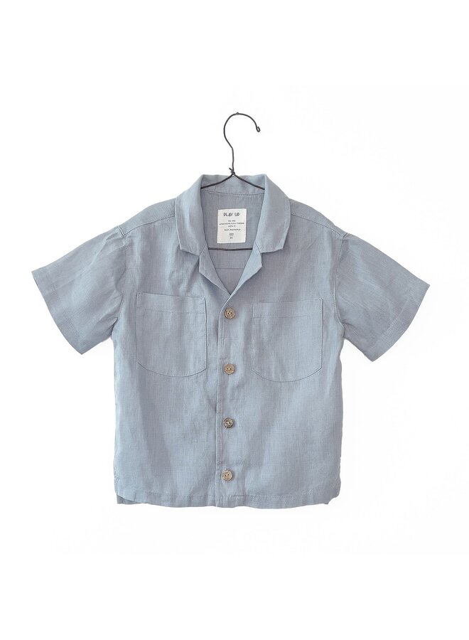 Linen Shirt - Sea - Play Up Junior