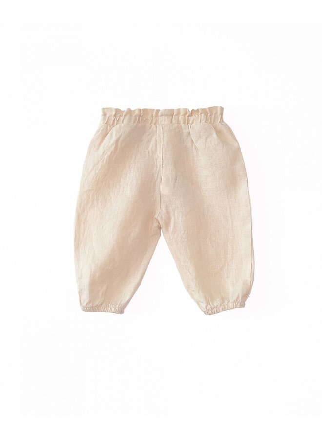 Linen Trousers - Ecru - Play Up