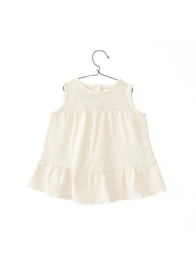 Jacquard Dress - Off-White - Play Up