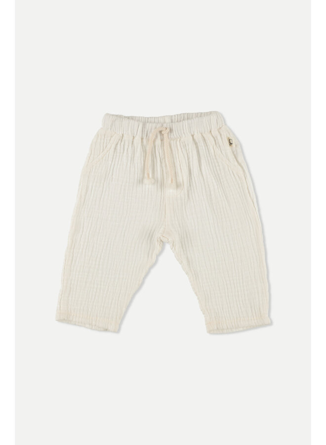 Soft Gauze Baby Pants - Ivory - My Little Cozmo