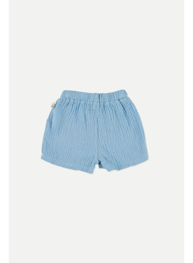 Soft Woven Baby Shorts - Blue - My Little Cozmo