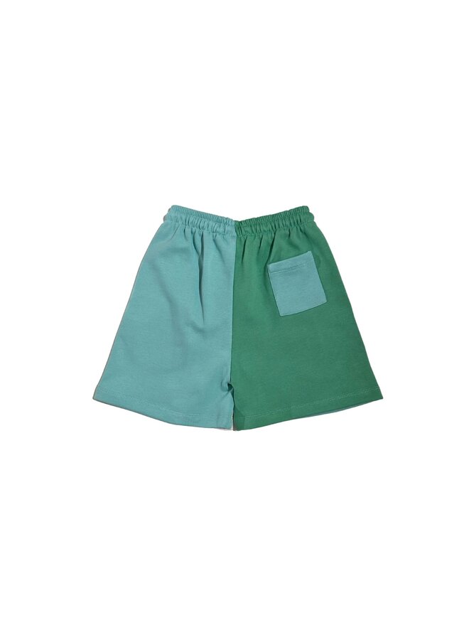 Jog Short Color Block - Green/Offwhite/Aqua - Cos I Said So