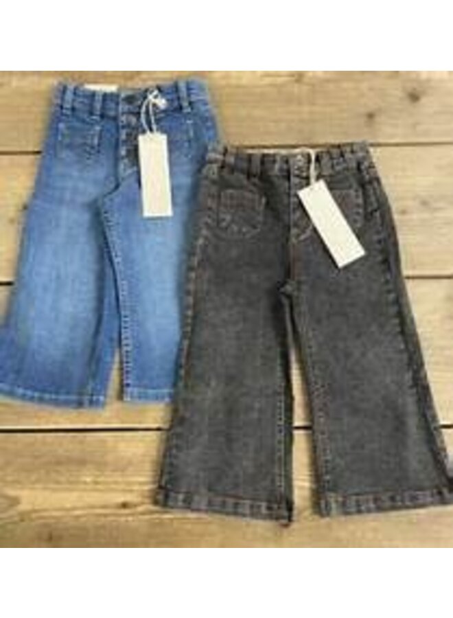 Broek Puck - Mid Blue Washed (links) - Ammehoela