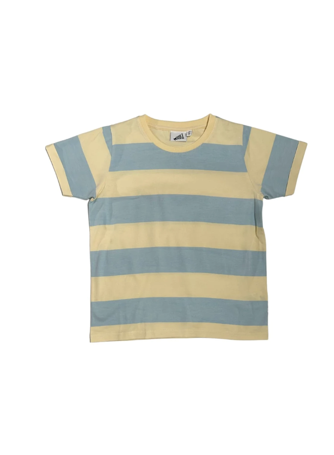 T-Shirt Striped - Aqua/Anise Flower - Cos I Said So