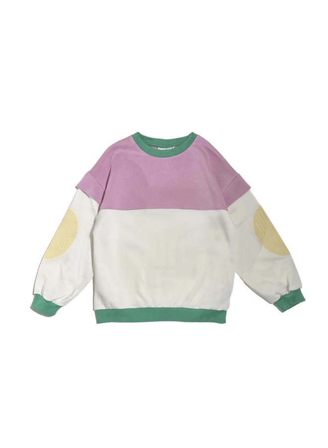 Winged Sweater Color Block - OffWhite/Lavender - Cos I Said So
