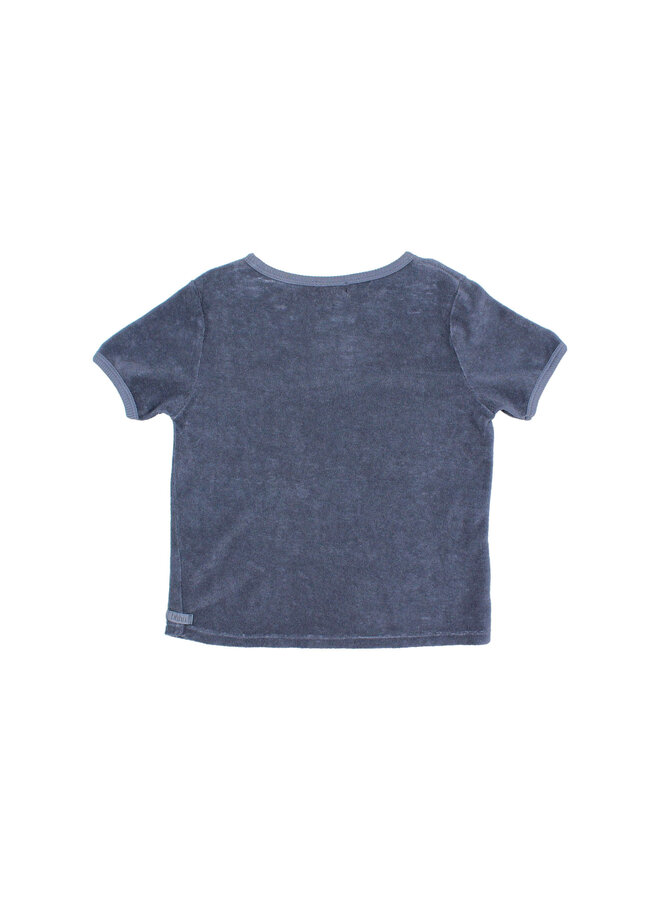 Terry T-Shirt - Blue Stone - Buho Kids
