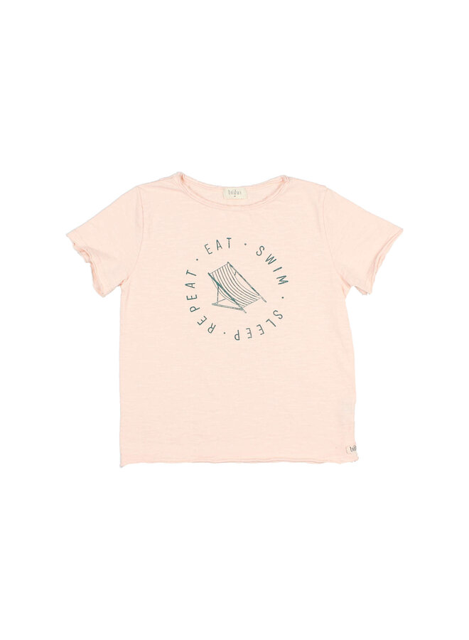 Summer T-Shirt - Light Pink - Buho Kids