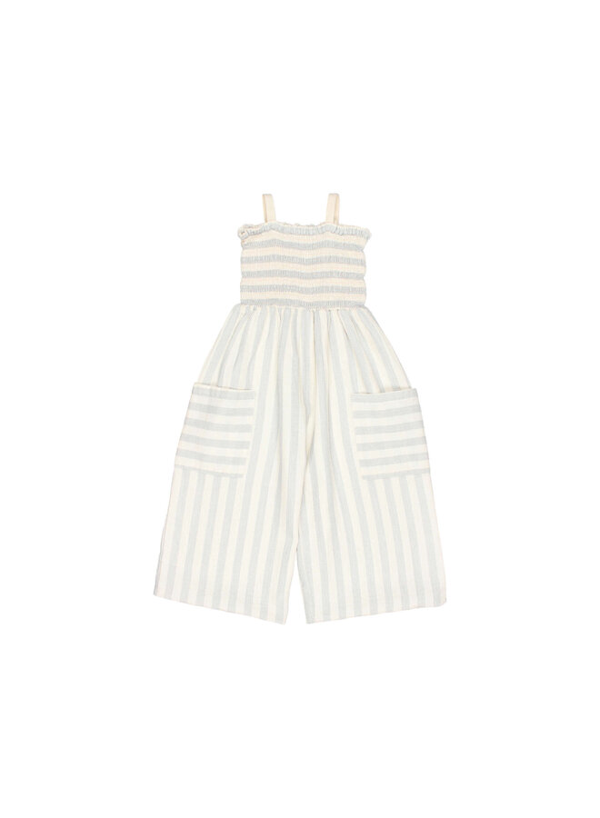 Stripes Jumpsuit - Sky Grey - Buho Kids