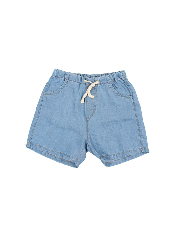 Denim Linen Bermuda - Buho Kids