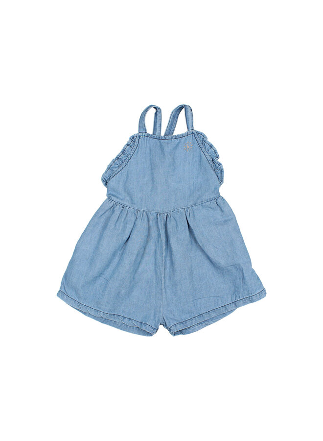 Denim Linen Jumpsuit - Buho Kids