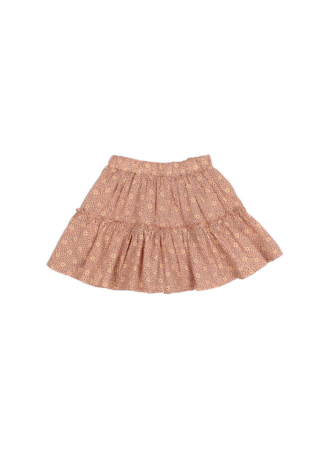 Flower Dots Skirt - Rose Clay - Buho Kids