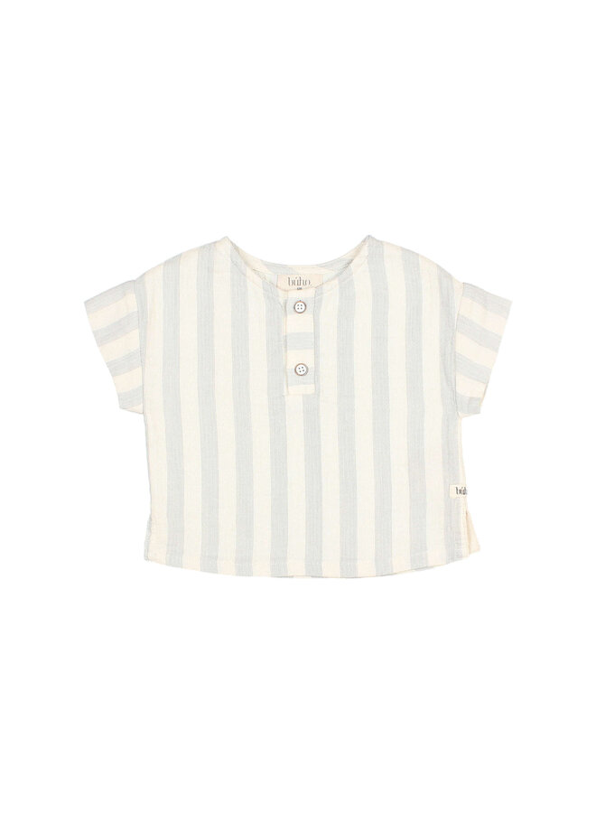 Stripes Shirt -Sky Grey - Buho