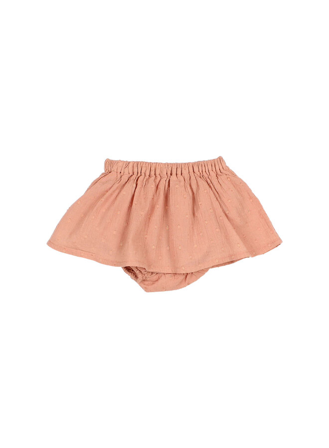 Lurex Plumeti Skirt-Culotte - Rose Clay - Buho