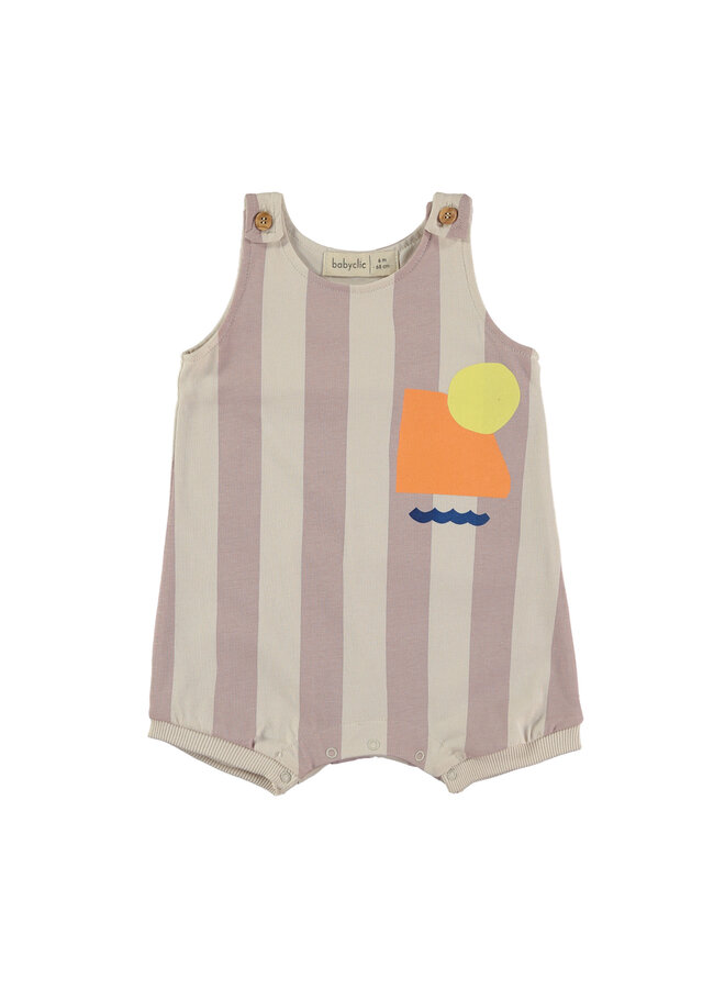 Romper Stripes Pink - Babyclic