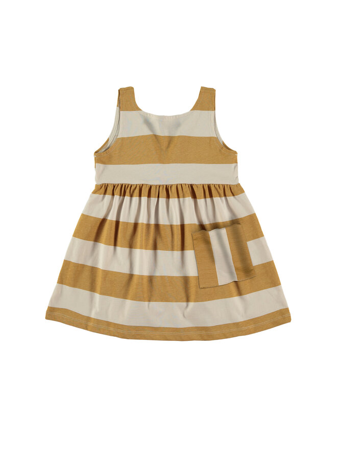 Dress - Stripes Mustard - Babyclic