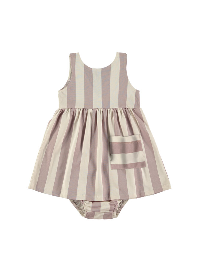 Dress + Bloomer - Stripes Pink - Babyclic