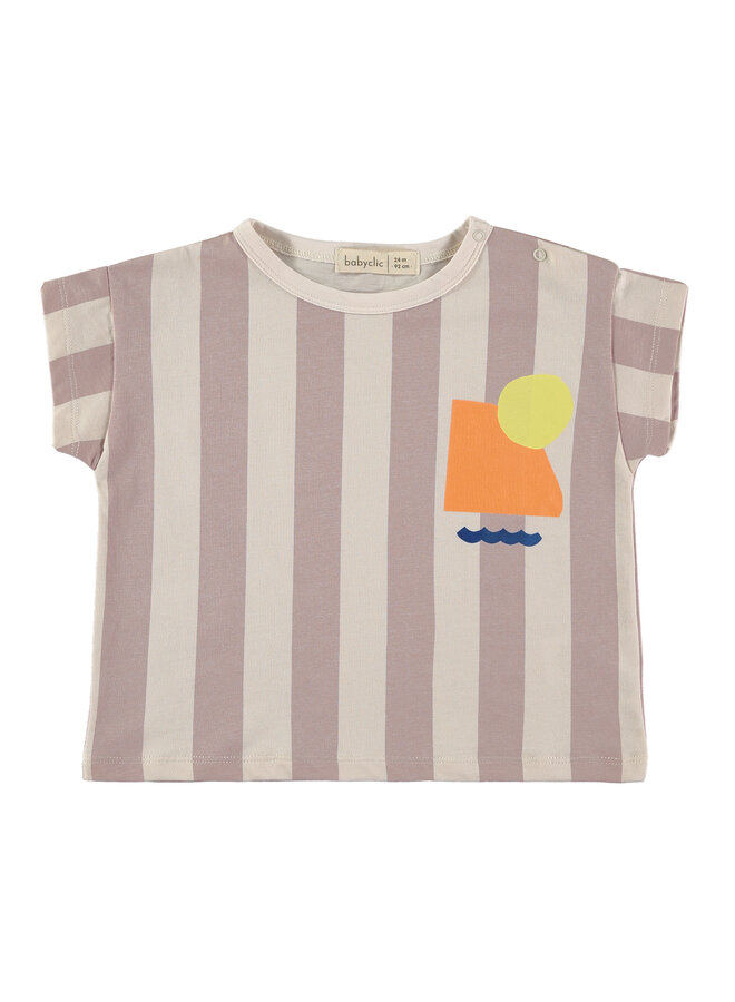 T-Shirt Stripes Pink - Babyclic
