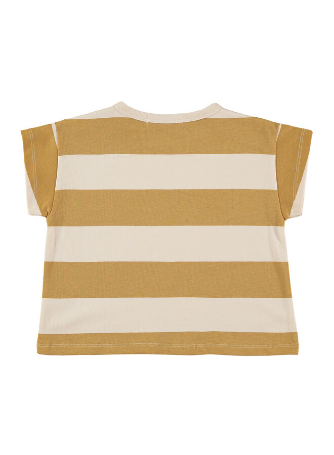T-Shirt Stripes Mustard - Babyclic