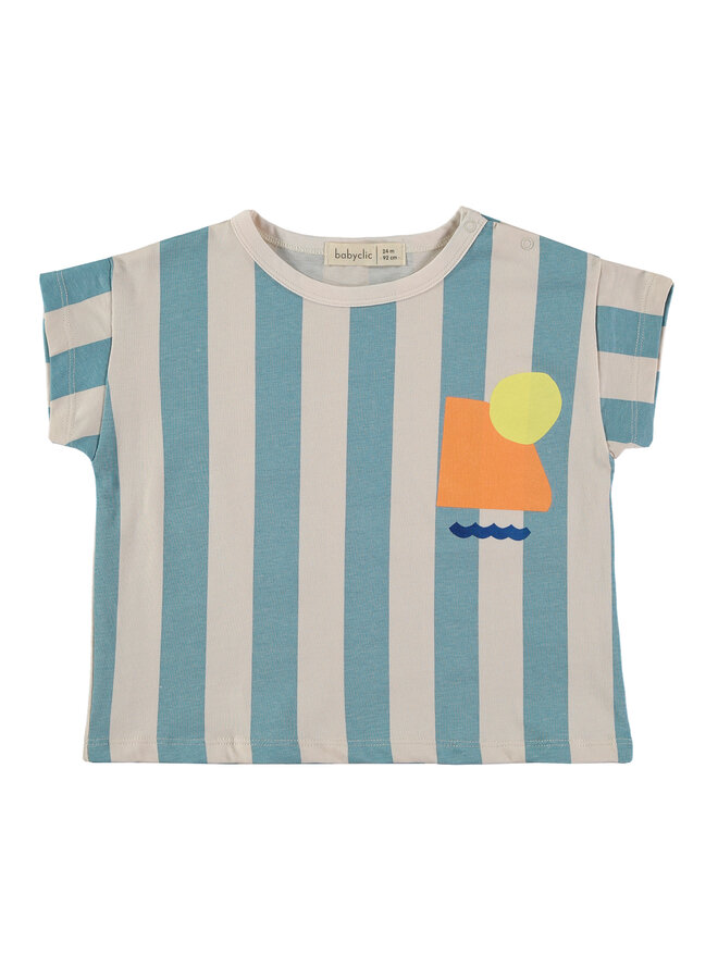 T-Shirt Stripes Blue - Babyclic