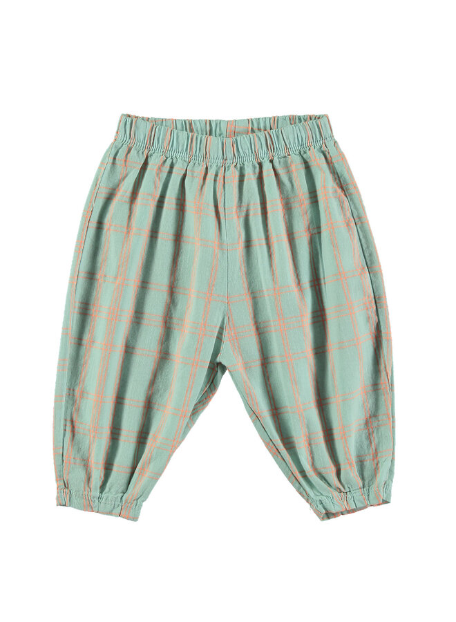 Woven Wide Pants - Fish Seagreen - Lotiekids Baby