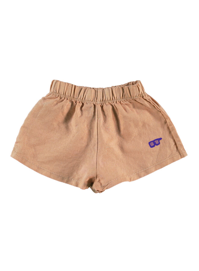 Linen Shorts - Glasses Peach - Lotiekids Baby