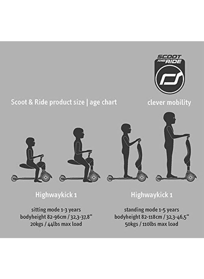 Highwaykick 1 - Steel - Scoot & Ride