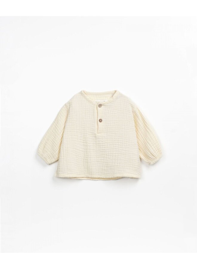 Muslin Shirt - Ecru - Play Up Mini