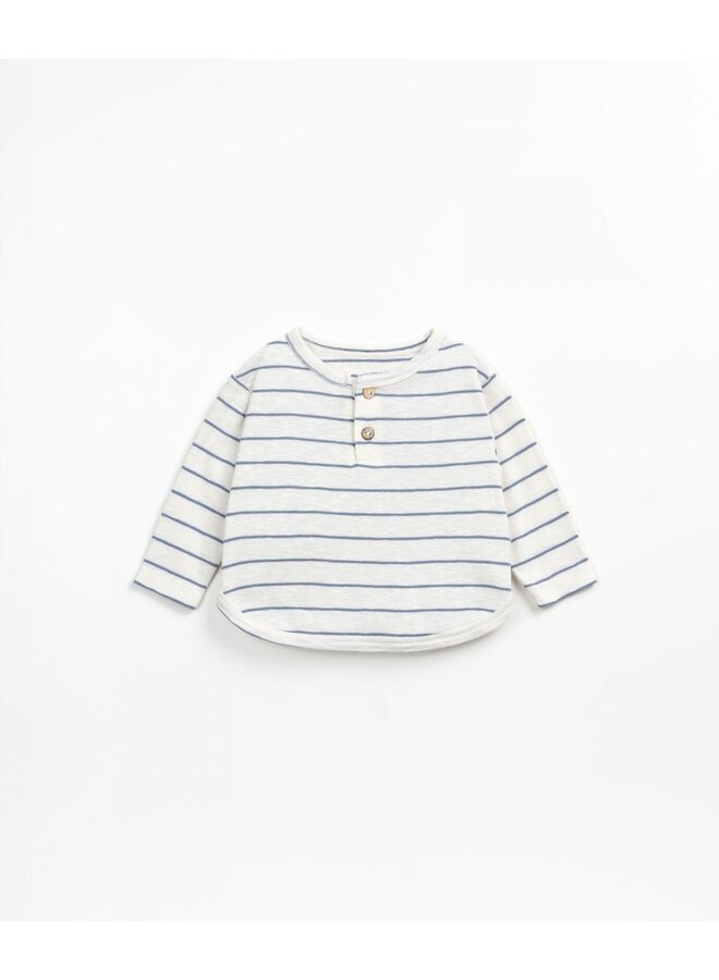 Soft Stripes Sweater - Sea - Play Up Mini