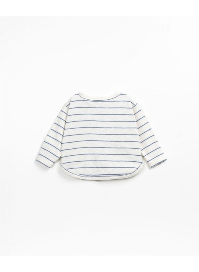 Soft Stripes Sweater - Sea - Play Up Mini