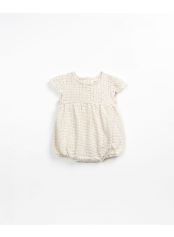 Jacquard Jumpsuit - Ecru - Play Up Mini