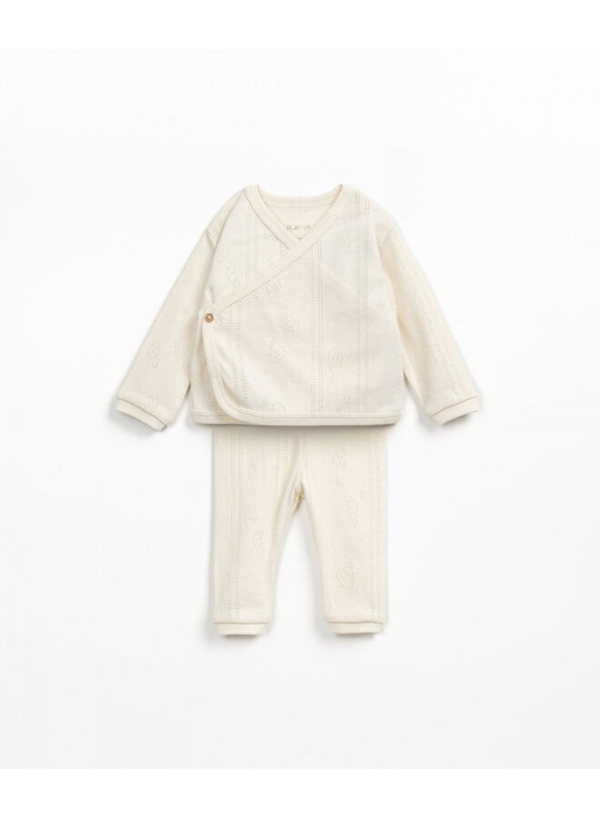 Sweater & Trousers Set - Ecru - Play Up Mini