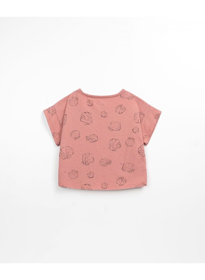 T-Shirt Clams - Coral - Play Up Junior