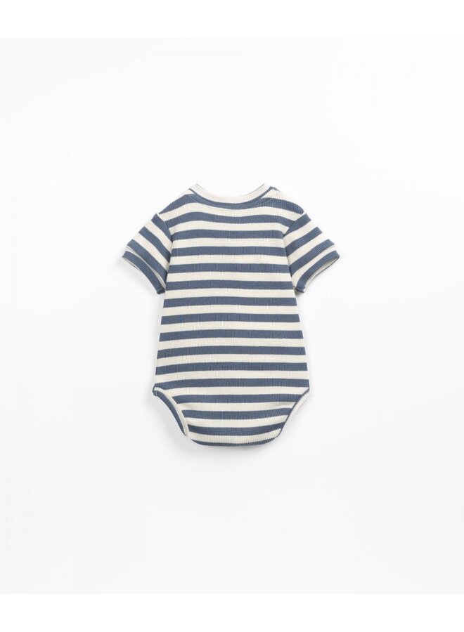 Striped Rib Body - Sea - Play Up