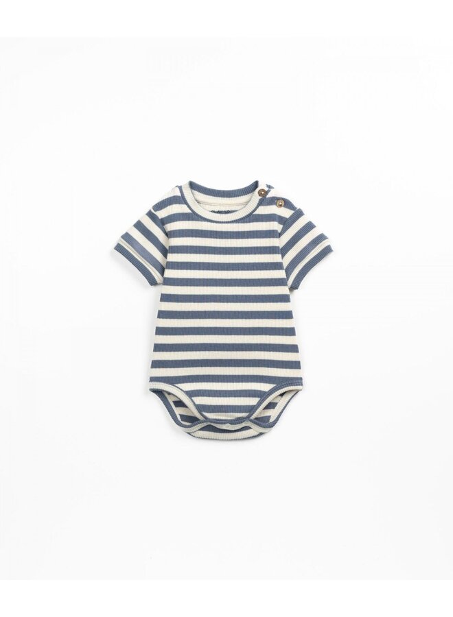 Striped Rib Body - Sea - Play Up