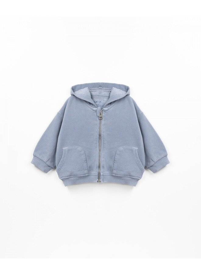 Zip Up Sweater - Sea - Play Up