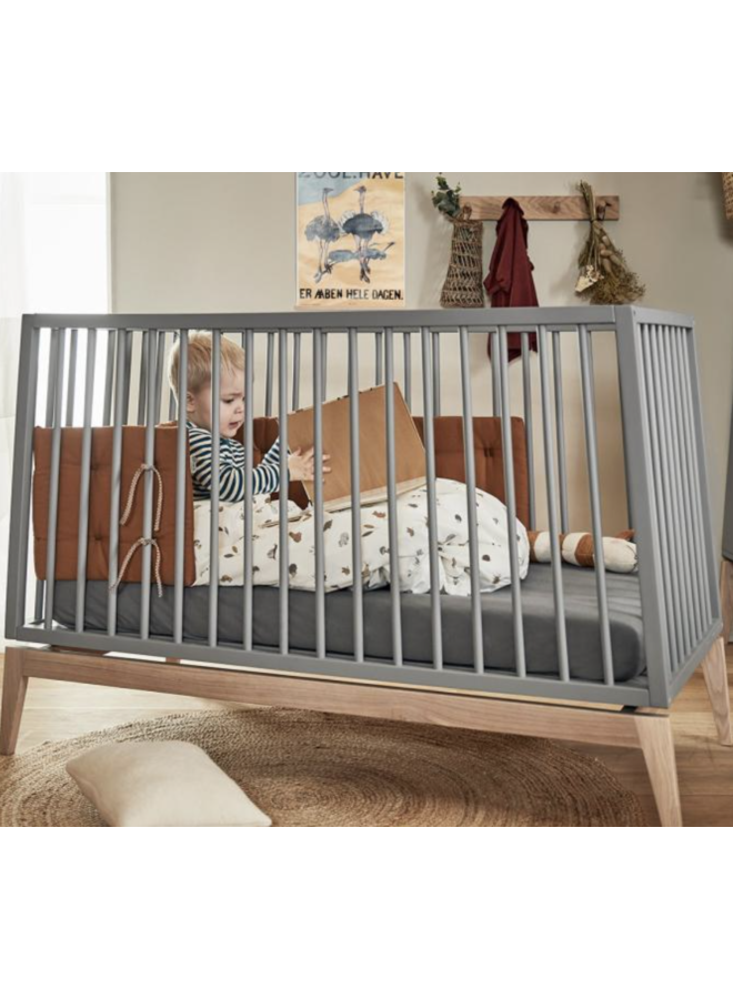 Hoeslaken 120x60 - 2 stuks - Cool Grey - Leander