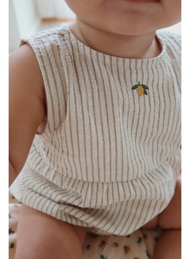 Elliot Romper - Tea Stripe - Konges Slojd