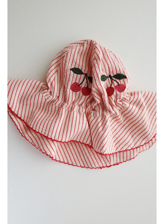 Ellie Sun Hat - Amour Stripe - Konges Slojd