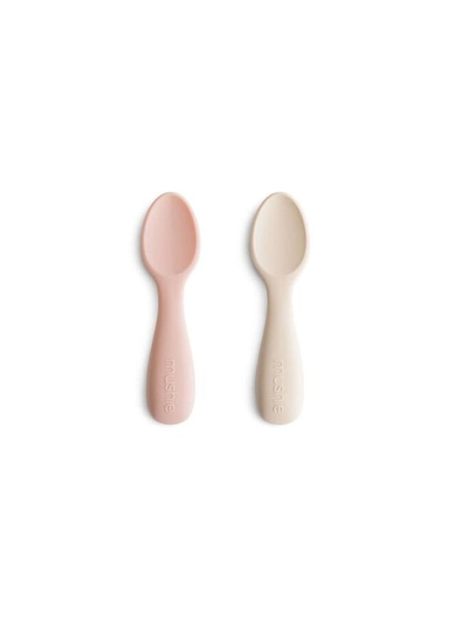 Starter Baby Spoon - Blush/Shifting Sand - Mushie