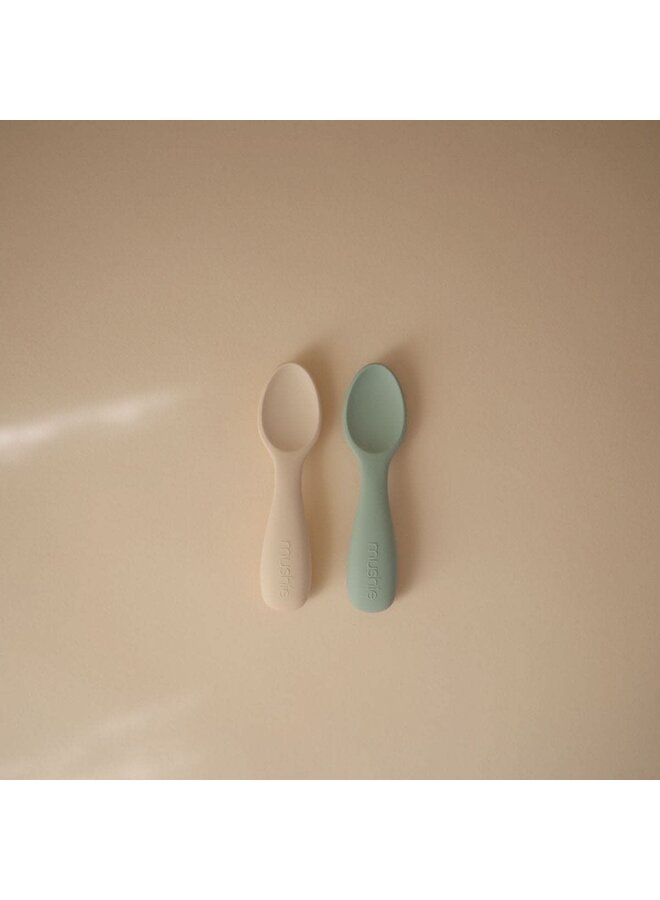 Starter Baby Spoon - Cambridge Blue/Shifting Sand - Mushie