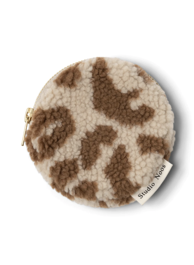 Chunky Wallet - Ecru Leopard Chunky Teddy - Studio Noos