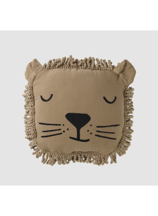 Embroided Lion Cushion - Nobodinoz