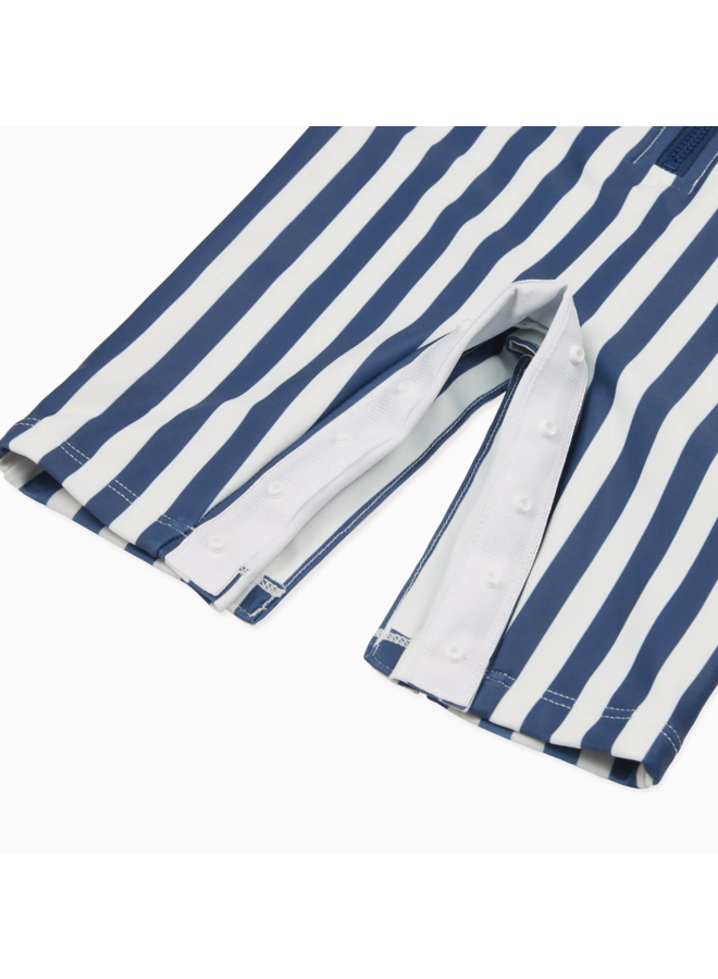 Navy Stripe Sunsafe Swimsuit - Mori